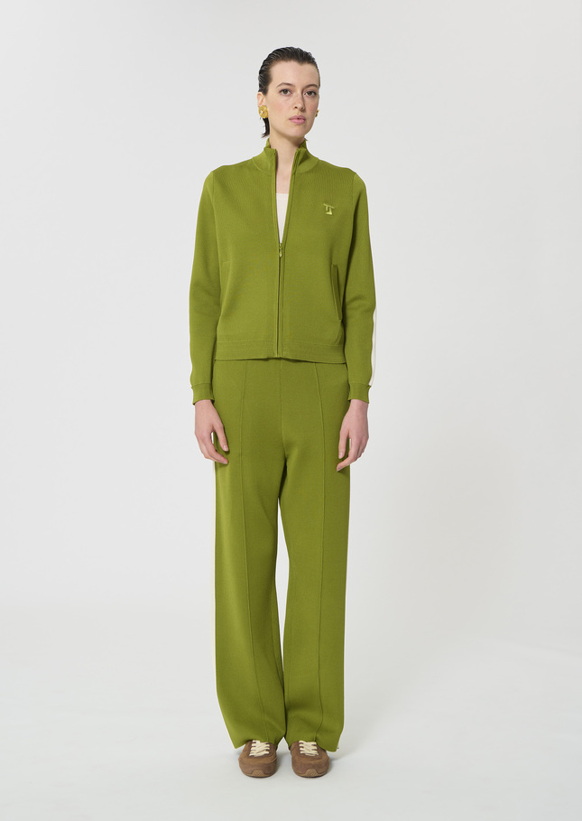 Gabrielle vest green technical mesh Pomme TARA JARMON US