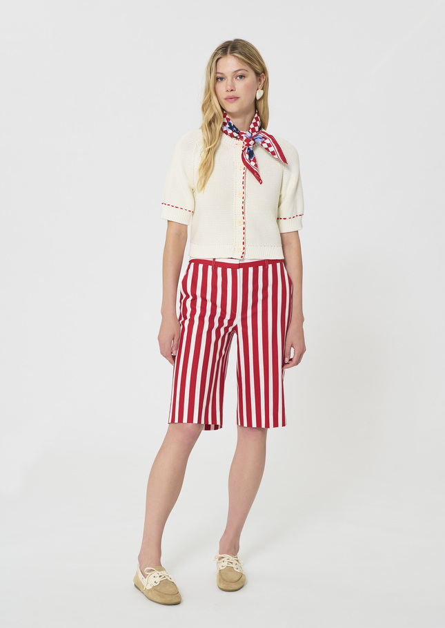 Gracy Vest ecru cotton Off-white TARA JARMON US
