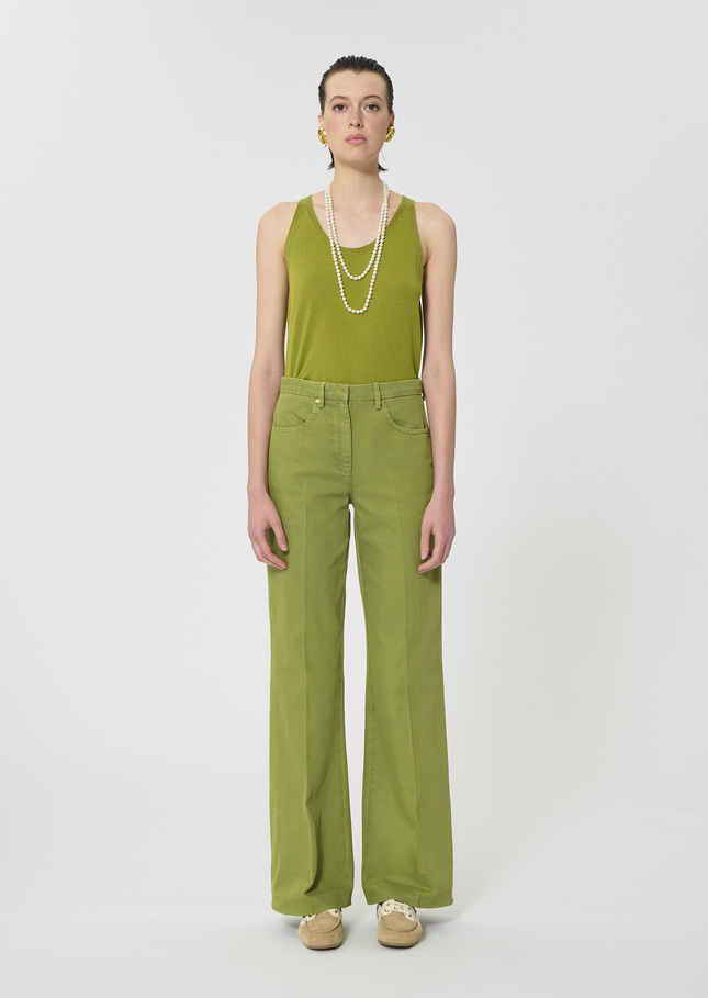 Jerome Jeans light denim green Pomme TARA JARMON US