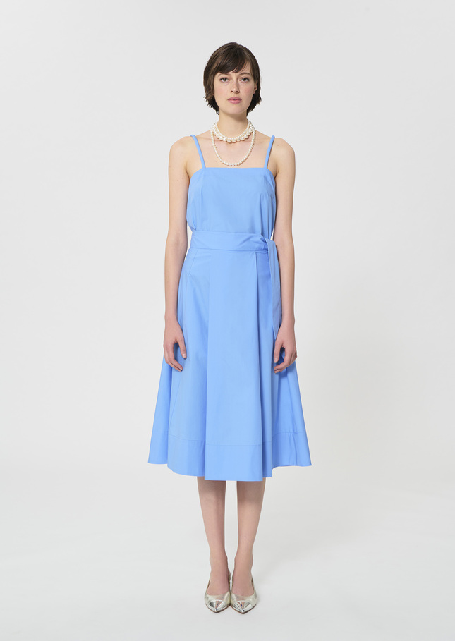 Jolly Skirt sky blue poplin Horizon TARA JARMON US