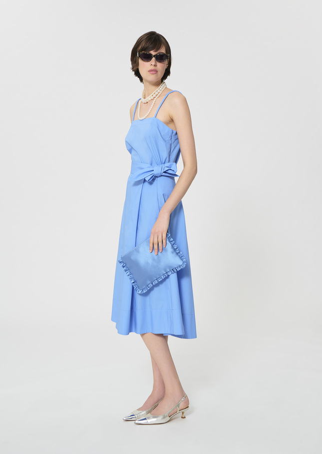 Jolly Skirt sky blue poplin Horizon TARA JARMON US
