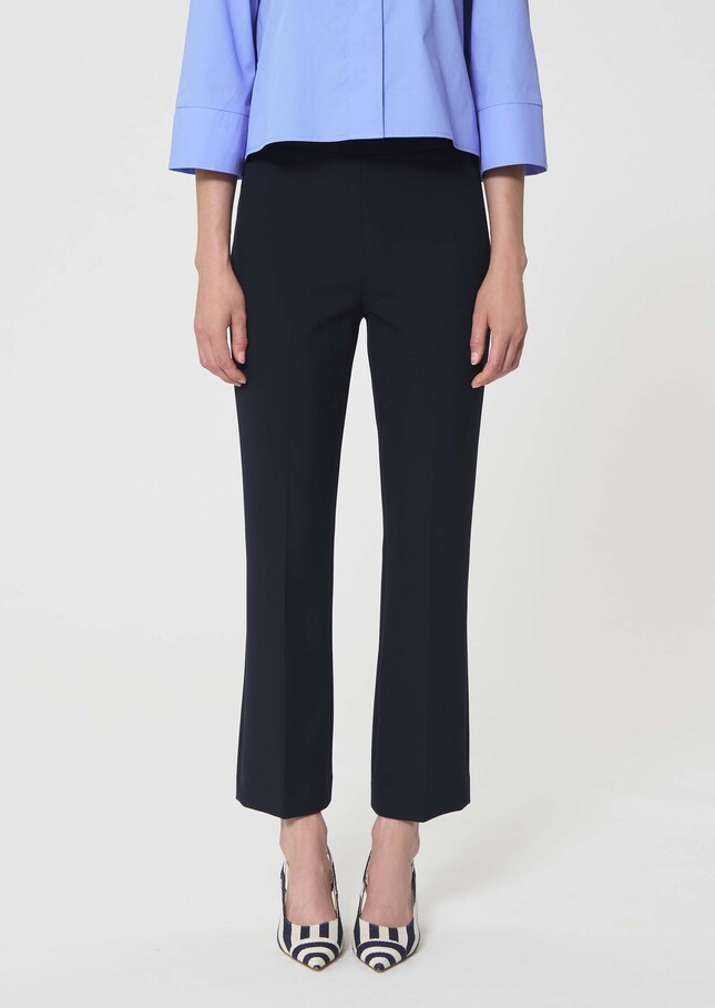 Paulin Trousers midnight blue double canvas Night TARA JARMON US