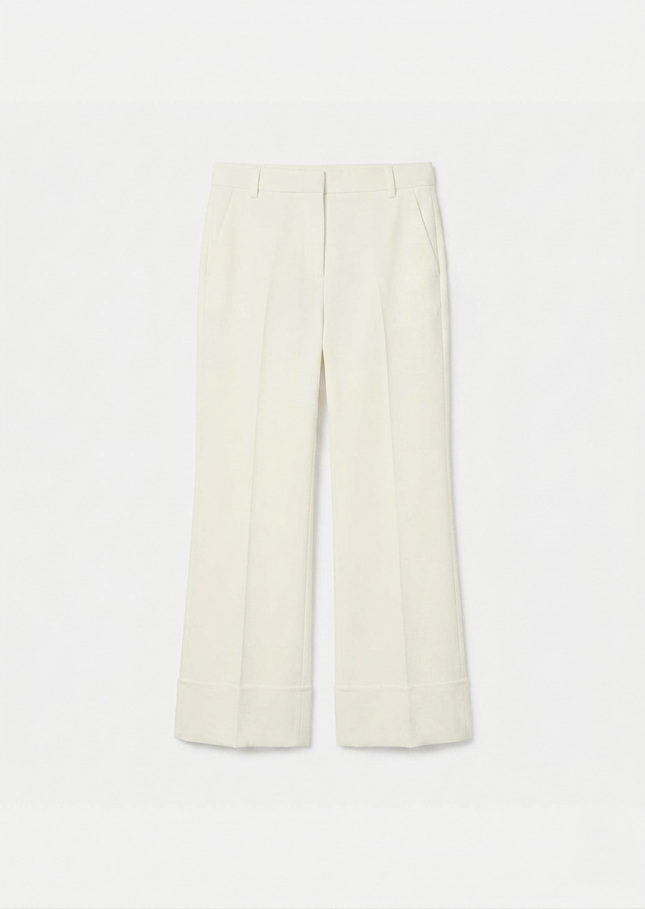 Pierre Pants ecru in powder grain canvas Off-white TARA JARMON US