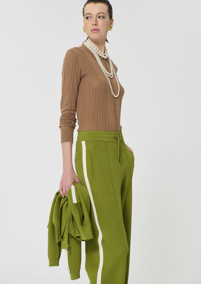 Paco sweater beige silky cotton Miel TARA JARMON US