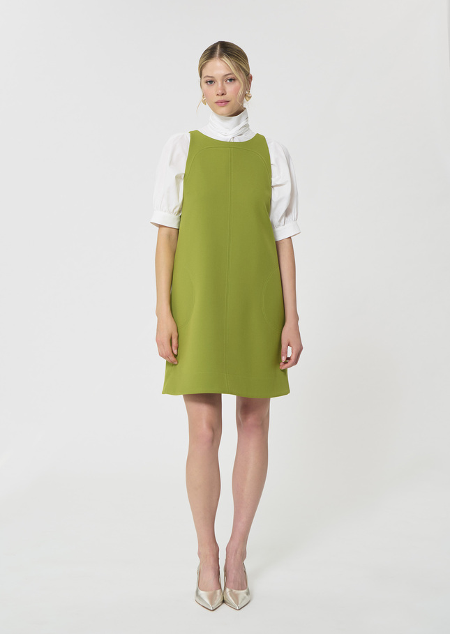 Rodney Dress green double canvas Pomme TARA JARMON US