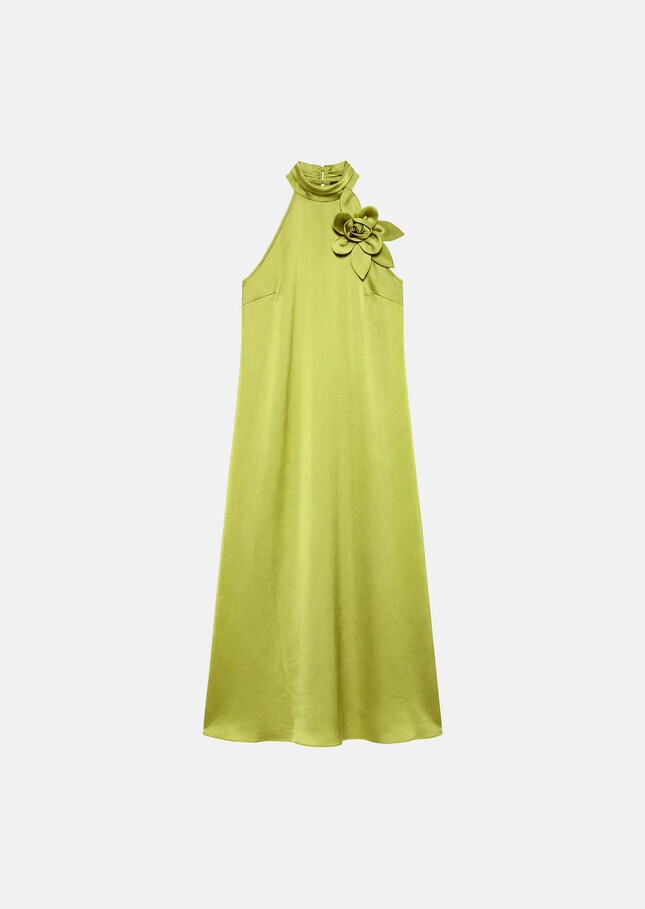 Rosso Dress green satin Anis TARA JARMON US