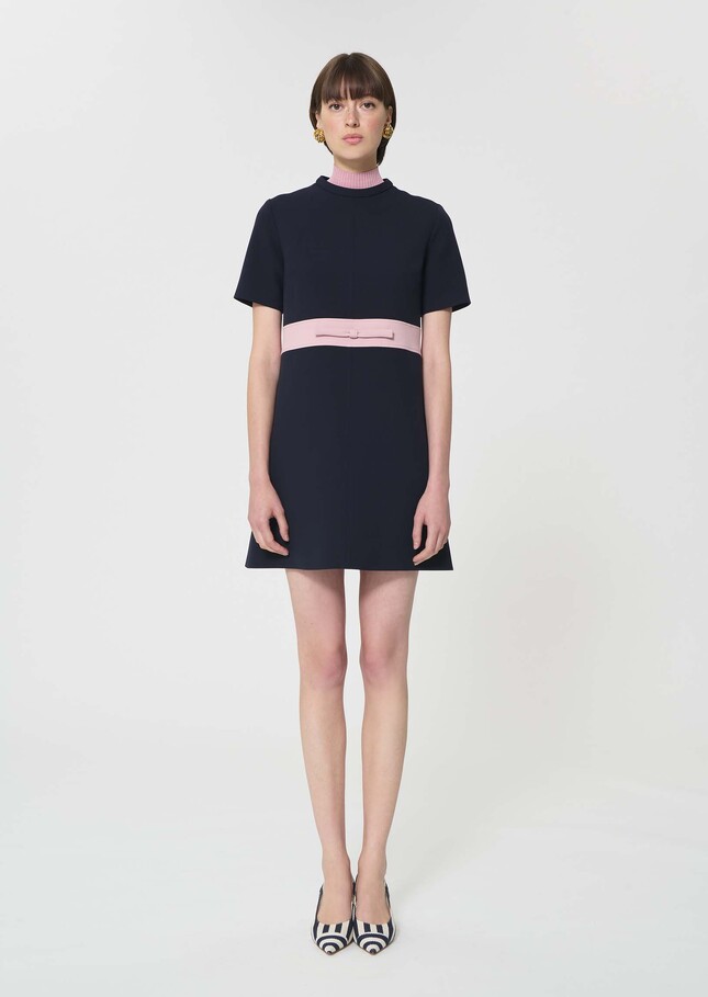Robe Royce midnight blue double canvas Night TARA JARMON US