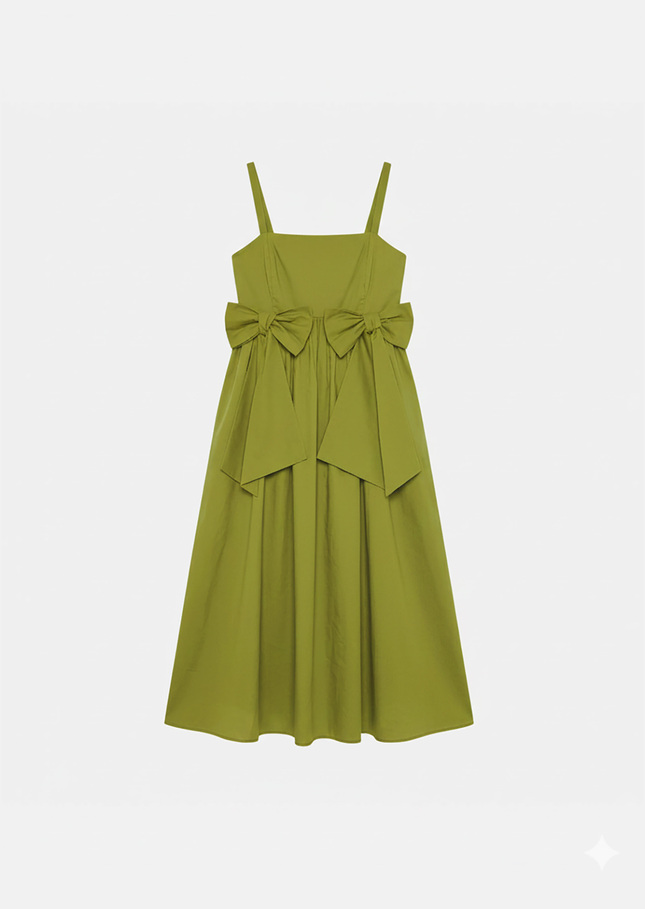 Renée Dress green cotton voile Pomme TARA JARMON US