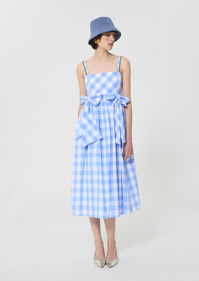 Renée Dress sky blue gingham Horizon TARA JARMON US