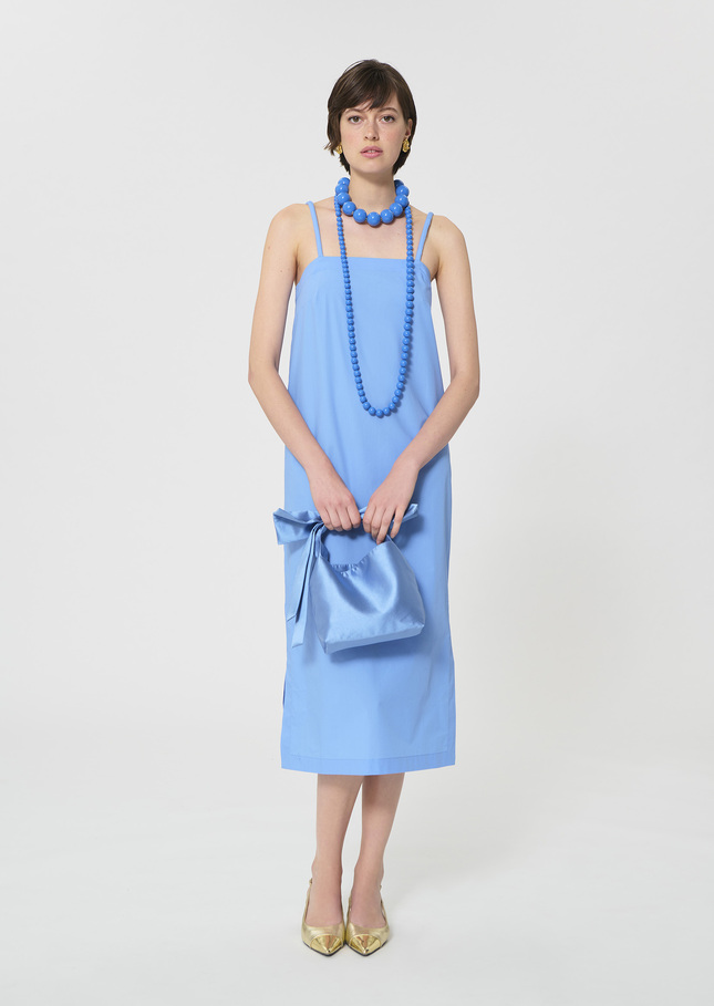 Rosabella dress sky blue poplin Horizon TARA JARMON US