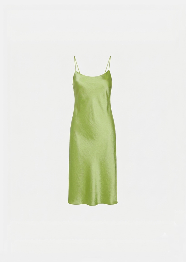 Reane dress green satin Anis TARA JARMON US