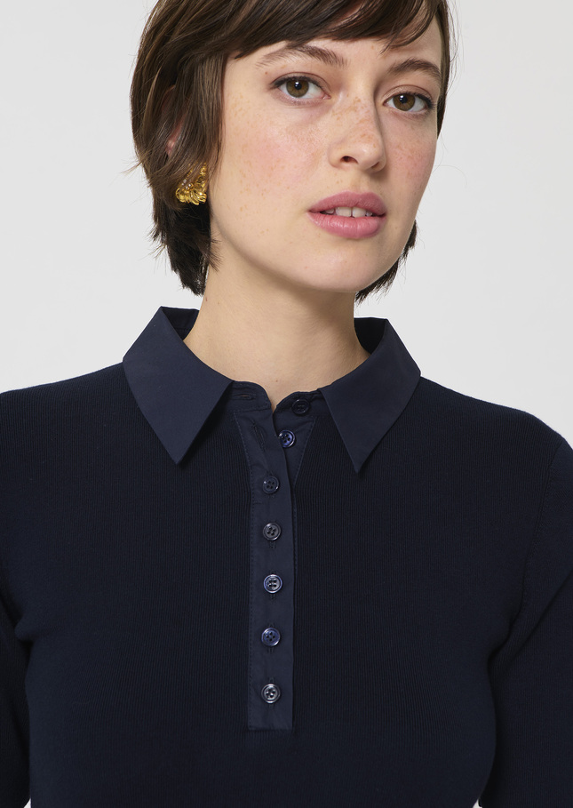 Rio Dress midnight blue cotton Night TARA JARMON US