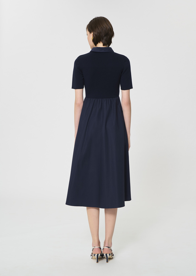 Rio Dress midnight blue cotton Night TARA JARMON US