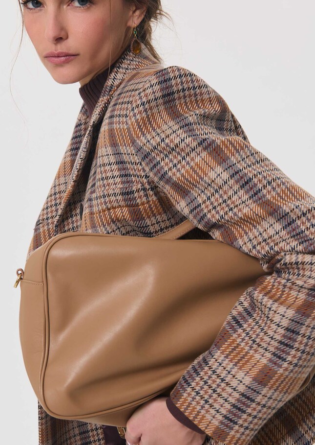 Solal bag beige smooth leather Miel TARA JARMON US