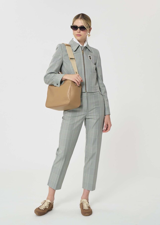 Vasco jacket Dark green Prince of Wales check Vert anglais TARA JARMON US