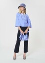 Cloé shirt sky blue poplin Horizon TARA JARMON US
