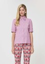 Celine shirt red with thin stripes Cerise TARA JARMON US