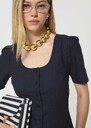 Camina shirt midnight blue poplin Night TARA JARMON US