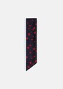 Eva tie midnight blue silk print Night TARA JARMON US