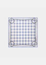 Eddie Scarf sky blue gingham cotton Horizon TARA JARMON US