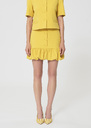 Josie Skirt yellow in a frothy crepe Mimosa TARA JARMON US