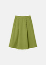Joel Skirt green cotton gabardine Pomme TARA JARMON US