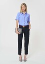 Pierrot Trousers midnight blue powder-grain canvas Night TARA JARMON US