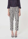 Pipo Pants ecru with cotton stripes Off-white TARA JARMON US