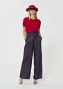 Pia Pants midnight blue with mini clover print Night TARA JARMON US