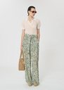Pia Pants green floral print Vert anglais TARA JARMON US
