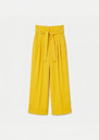 Pia Pants yellow in fluid crepe Mimosa TARA JARMON US
