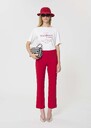 Paulin Trousers red double canvas Cerise TARA JARMON US