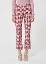 Paulino trousers pale pink retro print Blush TARA JARMON US