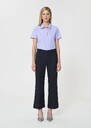 Pierre Pants midnight blue powder-grain canvas Night TARA JARMON US