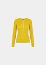 Paulie Sweater yellow ribbed knit Mimosa TARA JARMON US
