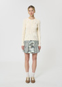 Paulie Sweater ecru ribbed knit Off-white TARA JARMON US
