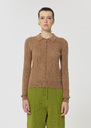 Paco sweater beige silky cotton Miel TARA JARMON US