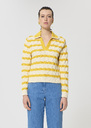 Paolina sweater yellow striped cotton Mimosa TARA JARMON US