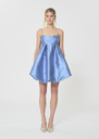 Romane dress sky blue duchess satin Horizon TARA JARMON US