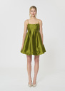 Romane dress green duchess satin Anis TARA JARMON US
