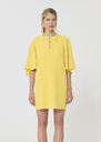 Renetta Dress yellow in fluid crepe Mimosa TARA JARMON US