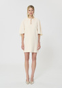 Renetta Dress unbleached in fluid crepe Off-white TARA JARMON US