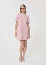 Richy Dress pale pink double canvas Blush TARA JARMON US