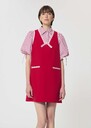 Rule Dress red double canvas Cerise TARA JARMON US