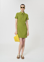 Robins dress green double canvas Pomme TARA JARMON US