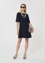 Romina dress midnight blue in fluid crepe Night TARA JARMON US