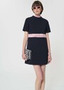 Robe Royce midnight blue double canvas Night TARA JARMON US