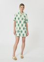 Rox Dress ecru with patterns Jade TARA JARMON US