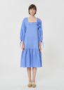 Roméa dress sky blue cotton voile Horizon TARA JARMON US