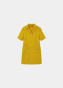 Rock Dress yellow in fluid crepe Mimosa TARA JARMON US